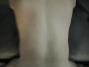 Amateur gets fucked by shemale balls deep in homemade video and cums