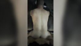 Amateur gets fucked by shemale balls deep in homemade video and cums