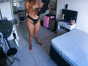 Chubby amateur shemale gets her big ass fucked raw