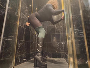 Lanachapelle - solo fun in hotel room shower