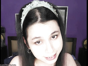 Cute tgirl DaniTheCutie lactates from her small breasts just for you