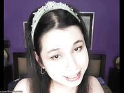 Cute tgirl DaniTheCutie lactates from her small breasts just for you