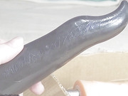 Cute tgirl DaniTheCutie tries using "traditional" anal beads