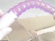 Cute tgirl DaniTheCutie tries using "traditional" anal beads