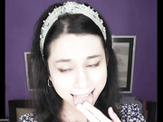 your sexy tgirlfriend DaniTheCutie licks her butt just for you