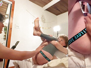 Cute femboy ass and mouth fucks her boyfriend