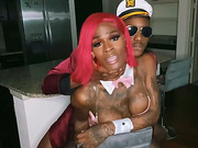 Ebony shemale fucked by the captain
