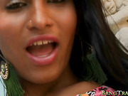 Tight shemale Fabiana Abelha asshole pounded outdoors