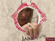 Huge titted shemales Aubrey and Jessy sucked and fucked