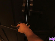 Amazing ladyboy in hot lingerie takes a big dick up her ass