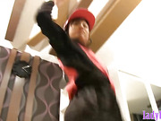 Ladyboy teen cutie from Thailand dancing and masturbating