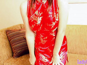 Big tits ladyboy masturbates her small dick until cumming