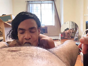 Tranny got vacuum cleaner mouth