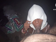 Nut on tranny face pants & hand