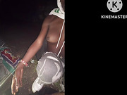 Nut on tranny face pants & hand