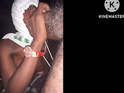 Nut on tranny face pants & hand