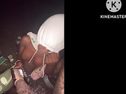 Nut on tranny face pants & hand