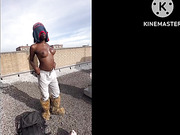 Tranny get deez nuts on roof