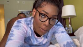 Beautiful black tgirl fucking and getting fucked