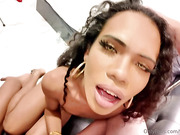 2 Sexy Beautiful And Petite Ladyboys Fuck And Get Fucked In Threesome