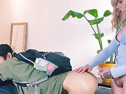 Seductive TS MILF Breeding The Delivery Boy