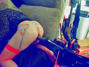 Taking 11 1/2 inches of BBC from my Fuck Machine