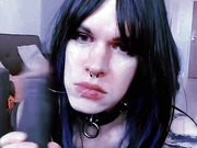 Cute Goth Trans Savors BBC