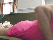 Wearing pink horny