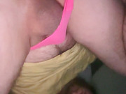 Pink thong