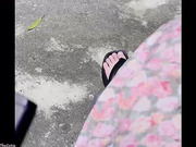 you cant stop staring at shy tgirl's hot feet DaniTheCutie