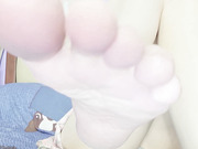you cant stop staring at shy tgirl's hot feet DaniTheCutie