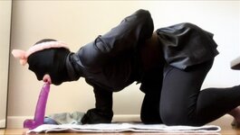 Eden Violet takes 8 inch dildo with ease