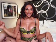 Gorgeous mature shemale barebacks and facials her lover