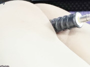 cute tgirl DaniTheCutie gets fucked by a jackhammer dildo thingy
