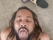 Ebony TsStarr feeding her bitchboy