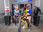 Two security officer fucked by soccer fans