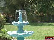 Small tits blonde tranny Khloe Hart gets her asshole rammed