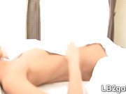 Beautiful shemale teen gives splendid good mornig sex