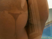 Huge hooters shemale gets anal rammed by hard man meat