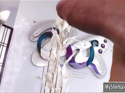 Busty TS Nina Lawless fucked pretty slut Ashley Luvbug