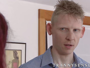 Hot transgender teen Chelsea enjoying Robs big hard cock