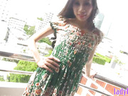 Ladyboy girlfriend Lyomi bareback anal fucking in a hotel