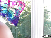 Busty Holly Heart got fucked by TS Tarynxo