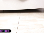 Ladyboy schoolgirl teens suck and banged in a threesome