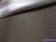 Ladyboy Name and Toei strokes their uncut shecocks