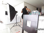 Tattooed tits tranny behind scenes