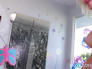 Sexy athletic shemale Sami Price licking a sweet wet pussy