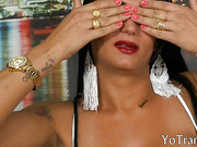 Feisty shemale loves cock in her asshole fucking her good