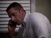 Nick secretly dips his dick in some hot ebony tranny ass